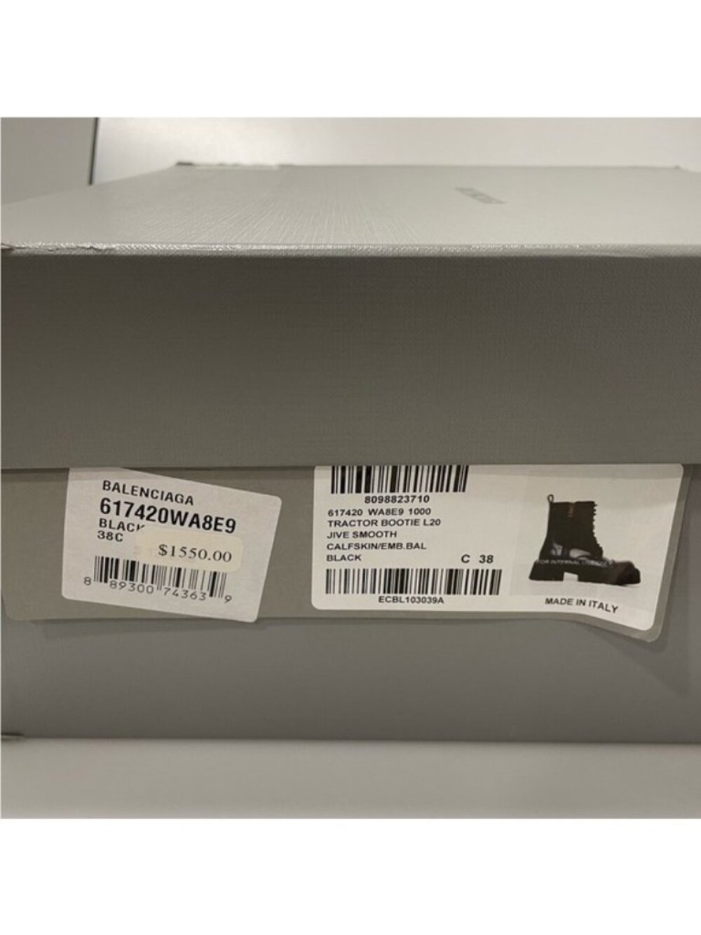 Balenciaga Tractor Bootie L20 Black Women’s EU 38/US 8 - Picture 11 of 11